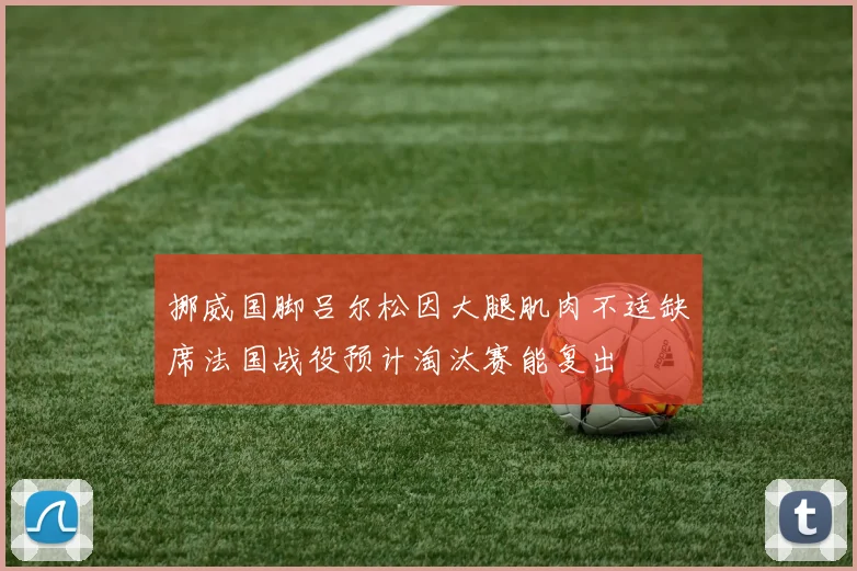 挪威国脚吕尔松因大腿肌肉不适缺席法国战役预计淘汰赛能复出